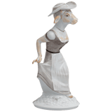 Figur Kuh Mrs. Respect, bunt und gold staffiert, H 18,5 cm | Meissen Figuren-Edition Ladies & Gentlemen