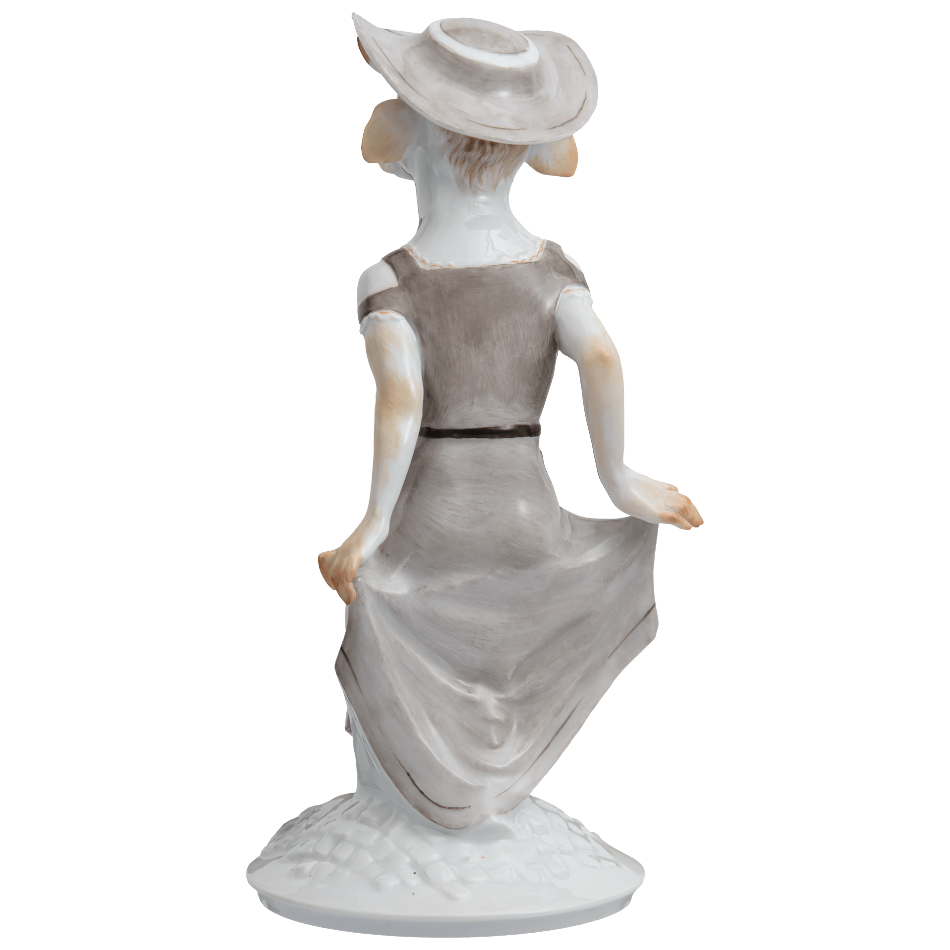 Figur Kuh Mrs. Respect, bunt und gold staffiert, H 18,5 cm | Meissen Figuren - Edition Ladies & Gentlemen 900300 - 78044 - Meissen Weimar