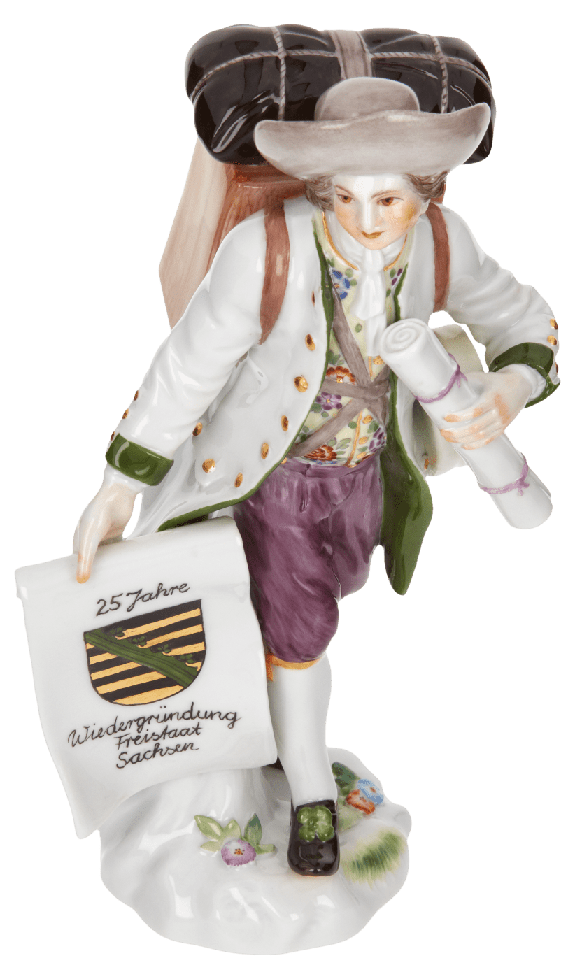 Figur Landkartenhändler, Porzellan, H 19 cm | Meissen Limitierte Meisterwerke 90a295 - 73099 - Meissen Weimar