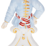 Figur Läufer, bunt und gold staffiert, H 5,5 cm | Meissen Figuren-Edition Spassvogel