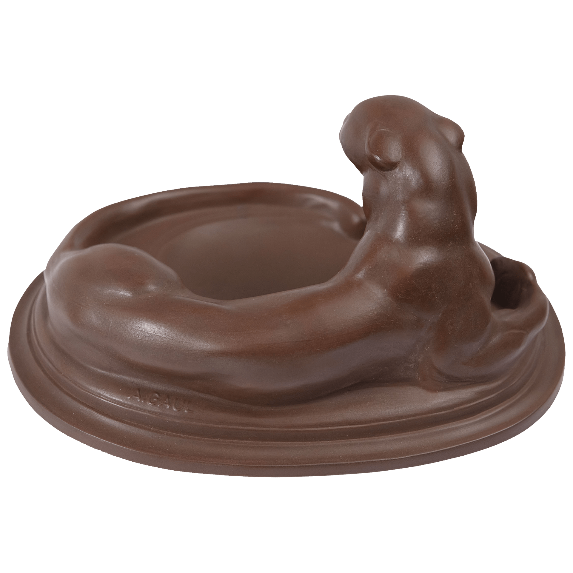 Figur Leopard liegend Böttgersteinzeug H 11 cm | Meissen Böttgersteinzeug 000002 - 86188 - Meissen Weimar