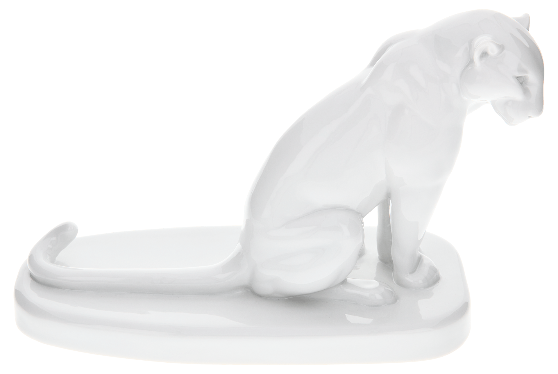 Figur Leopard Weiß, H 14 cm | Meissen Figuren Individuell 000001 - 78723 - Meissen Weimar