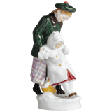 Figur Mädchen mit Schlittschuhen, bunt staffiert, H 15 cm | Meissen Figuren-Edition Tierkinder
