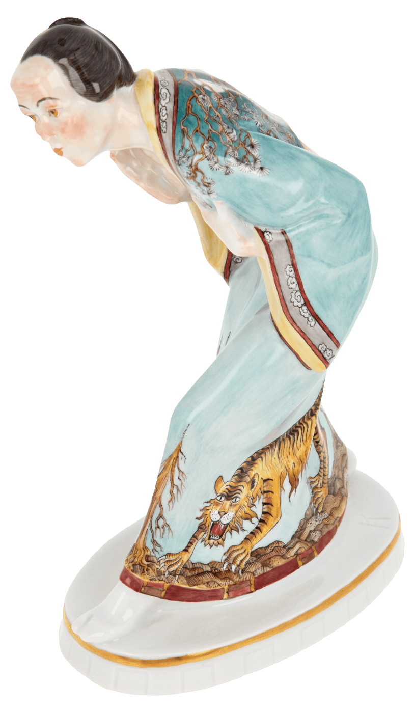 Figur Männerfigur Japaner, H 19 cm | Meissen Limitierte Meisterwerke 900384 - 65676 - Meissen Weimar