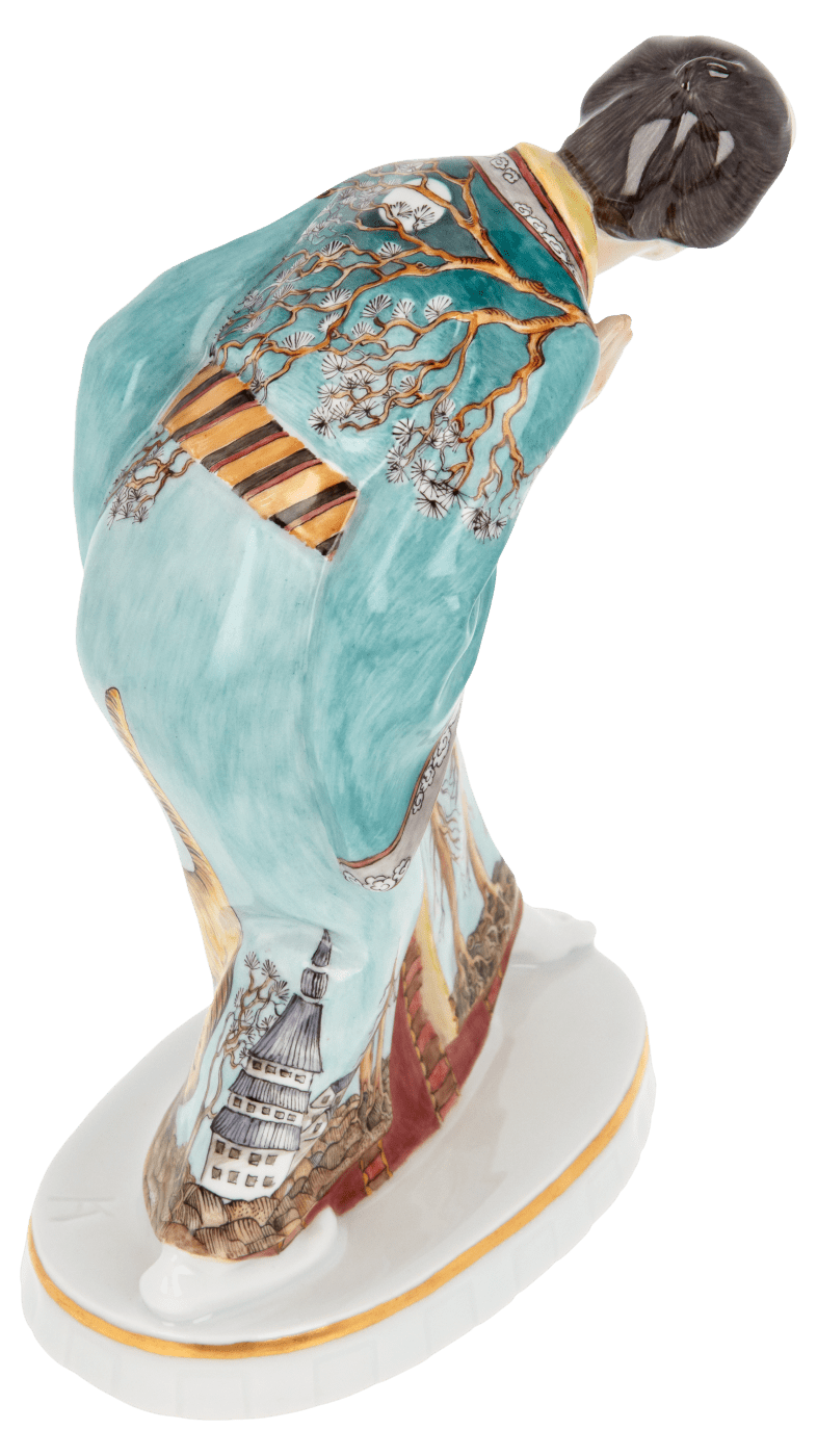 Figur Männerfigur Japaner, H 19 cm | Meissen Limitierte Meisterwerke 900384 - 65676 - Meissen Weimar