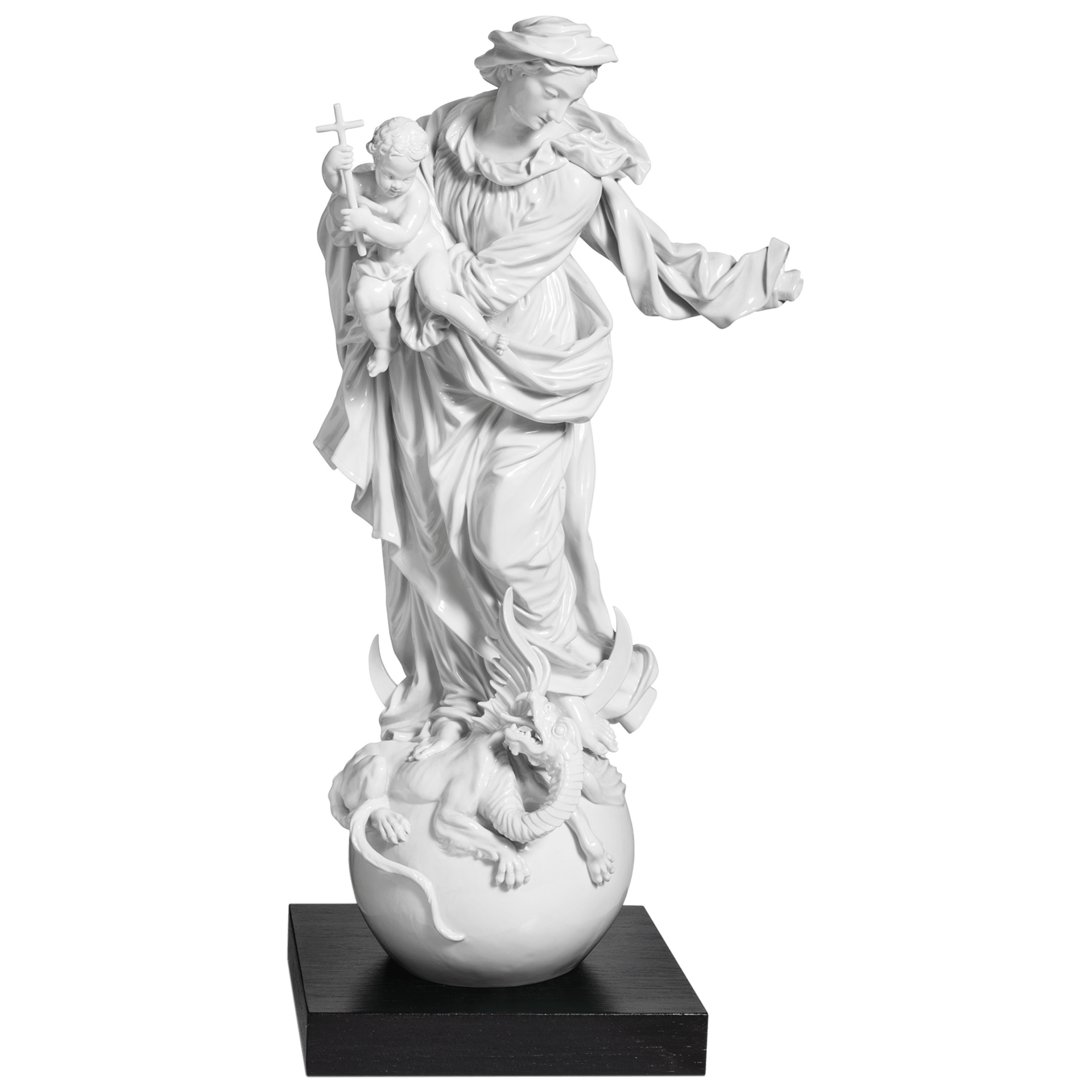 Figur Maria mit Kind Weiß, H 44 cm | Meissen Exklusiv - Kollektion 000080 - 72m02 - Meissen Weimar