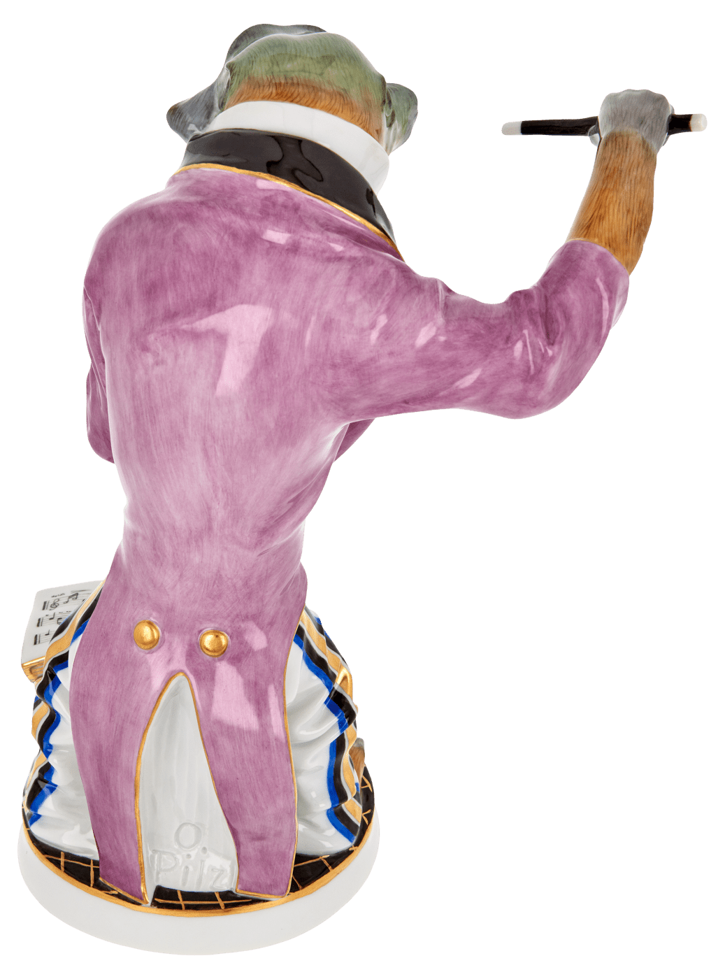 Figur Meerkatze als Dirigent, limitiert, H 21 cm | Meissen Limitierte Meisterwerke 900384 - 60023 - Meissen Weimar