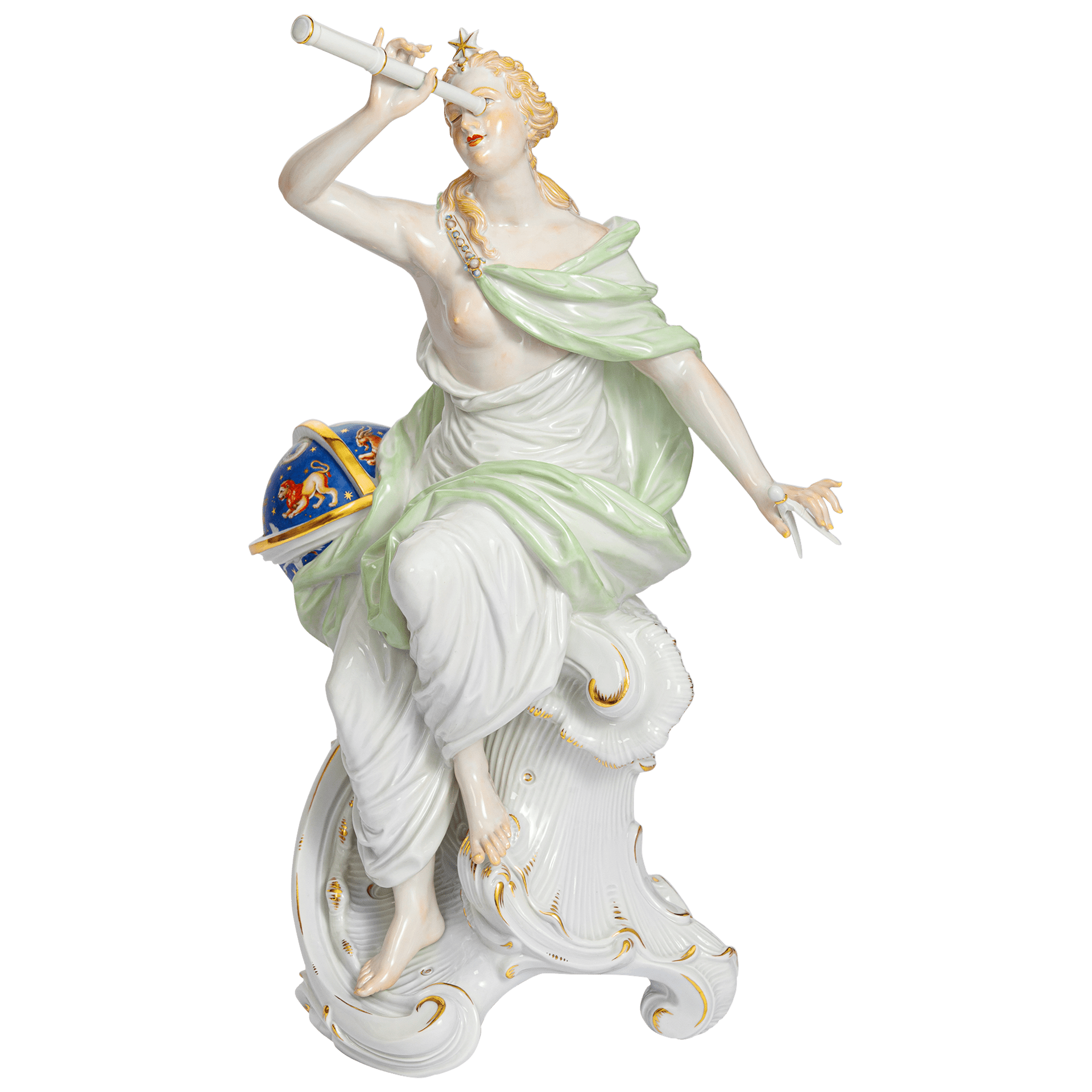Figur Muse Urania mit Mythologie der Sterne, Porzellan, H 46 cm | Meissen Limitierte Meisterwerke 90b084 - 70511 - Meissen Weimar