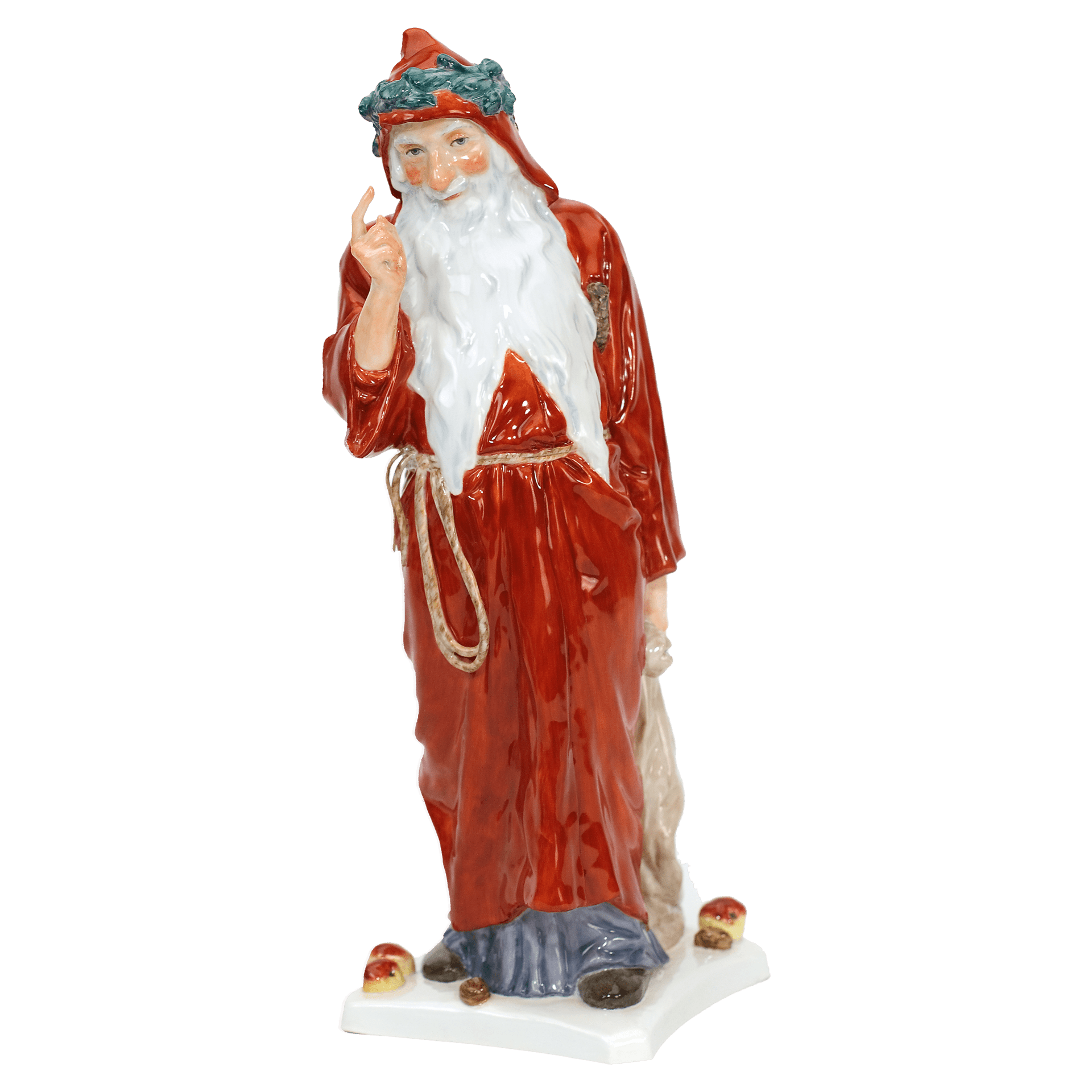 Figur Nikolaus, Bunt, H 30 cm | Meissen Einzelplastik 90a141 - 73547 - Meissen Weimar