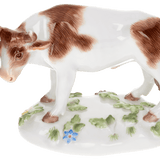 Figur Ochse stehend, bunt staffiert, H 7 cm | Meissen Figuren Individuell