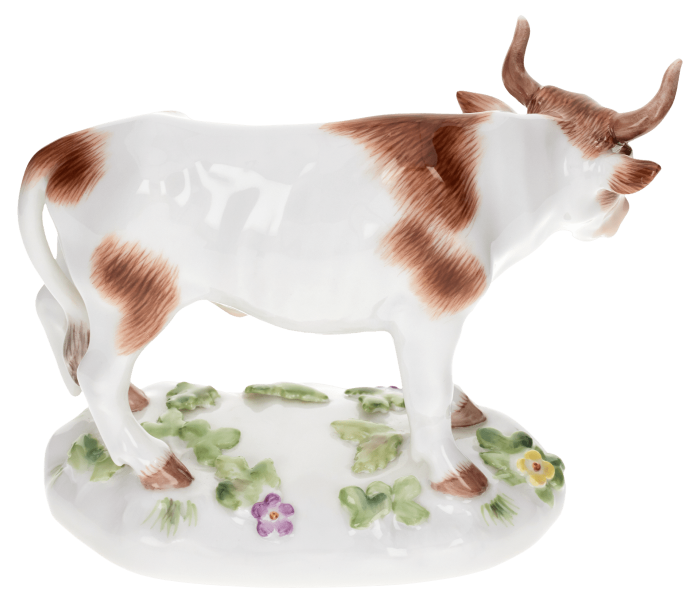 Figur Ochse stehend, bunt staffiert, H 7 cm | Meissen Figuren Individuell 900100 - 78641 - Meissen Weimar