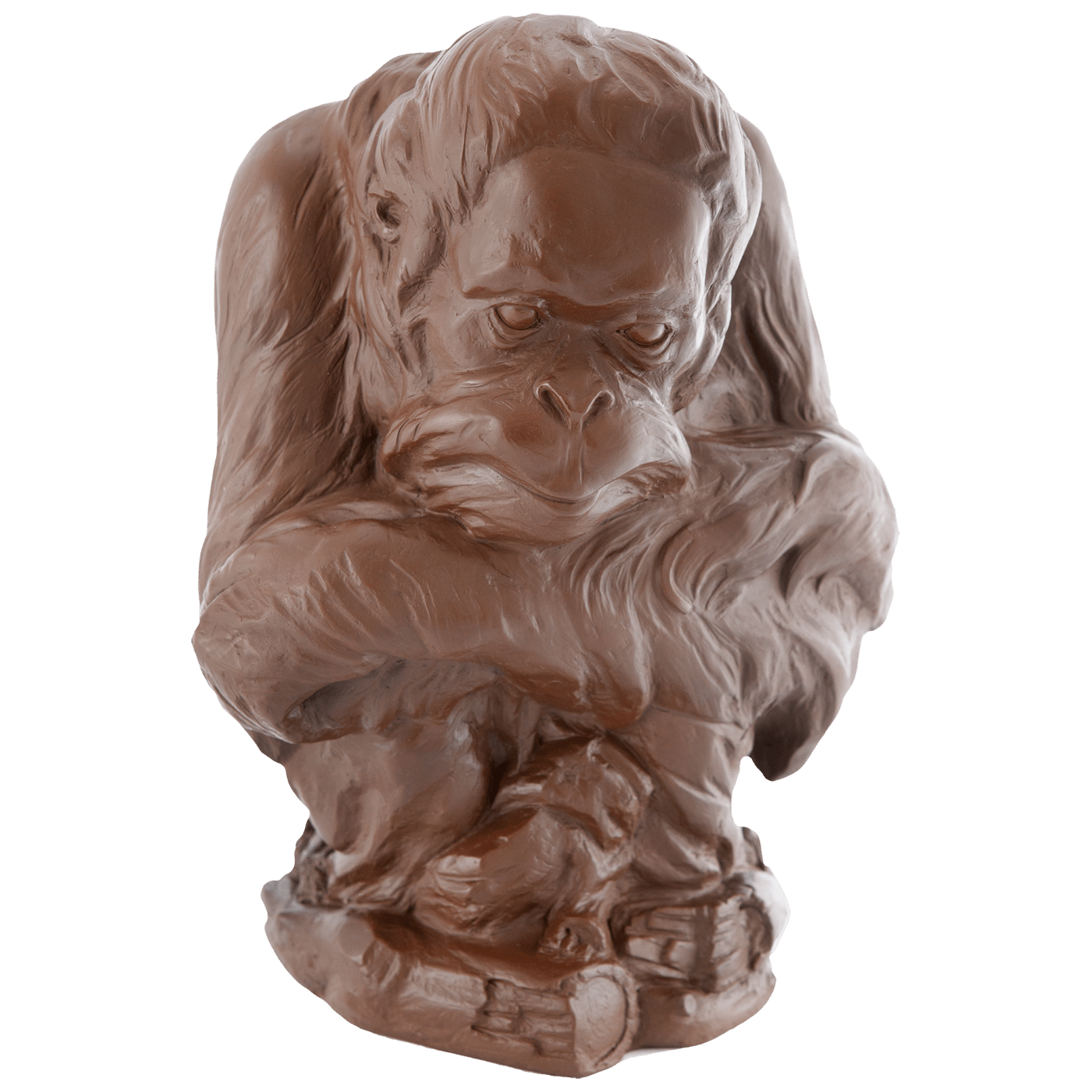 Figur Orang Utan Böttgersteinzeug, H 36 cm | Meissen Limitierte Meisterwerke 949984 - 86220 - Meissen Weimar