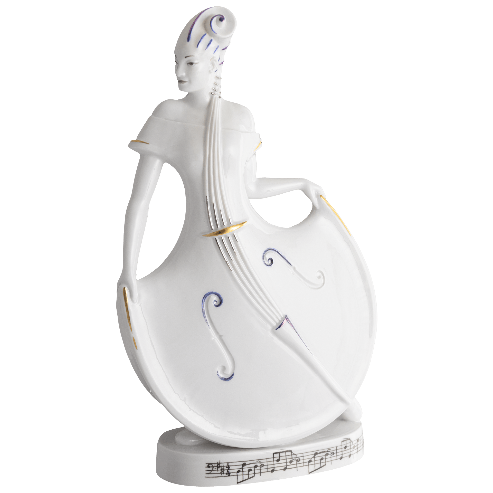 Figur Orchester Kuriosum Viola da Gamba, H 26,5 cm | Meissen Figuren - Edition Orchester Kuriosum 90a498 - 78055 - Meissen Weimar