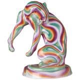 Figur Panther Airbrush Look, H 17 cm | Meissen Atelier-Edition