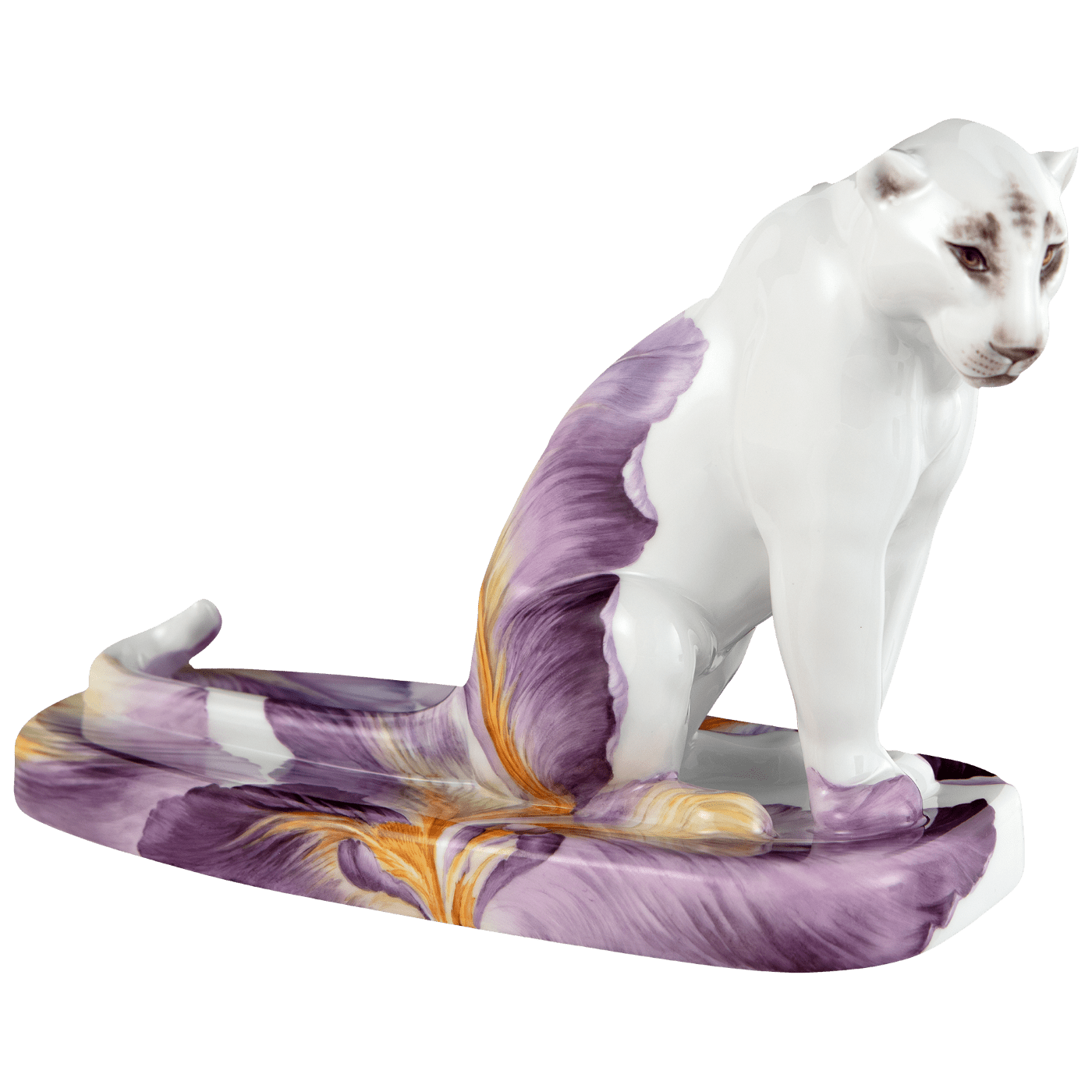 Figur Panther, Giant Bloom, H 14 cm | Meissen Limitierte Meisterwerke 90a774 - 78723 - Meissen Weimar