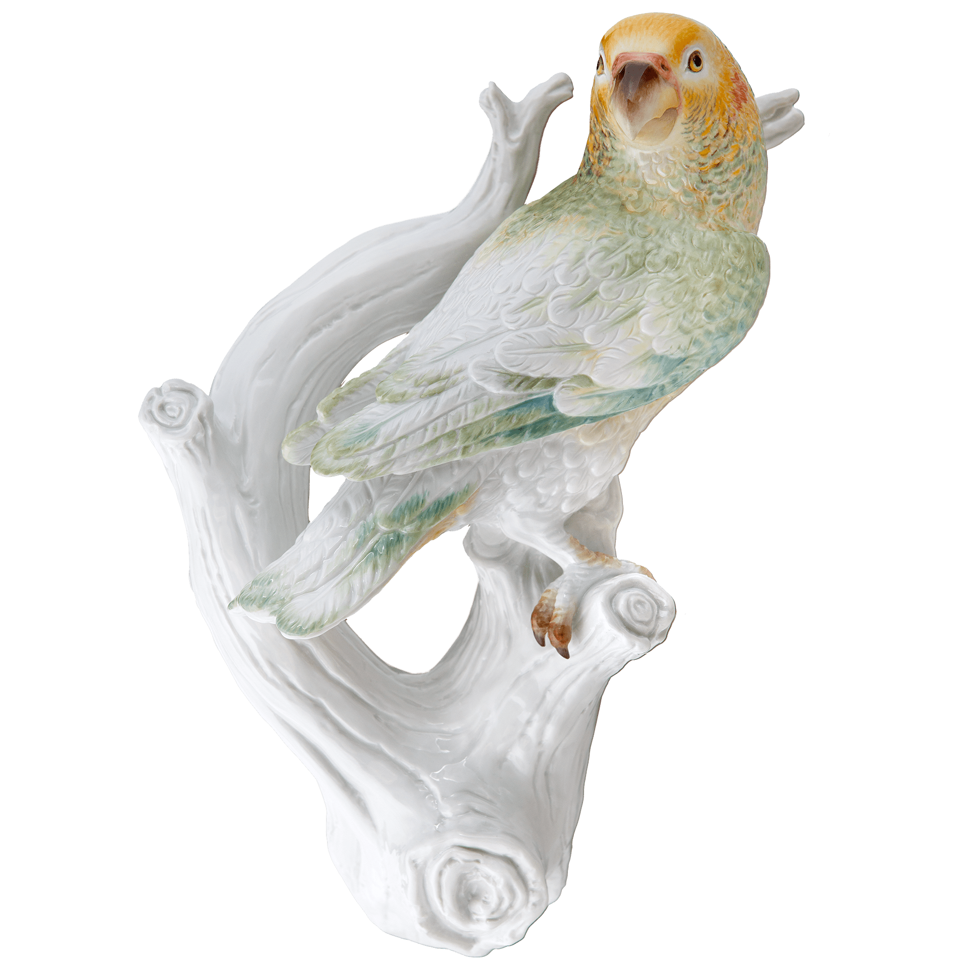 Figur Papagei bunt staffiert H 25 cm | Meissen Figuren Individuell 900100 - 77m09 - Meissen Weimar