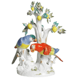 Figur Papageien mit Zitronenbaum, H 36 cm | Meissen Exklusiv-Kollektion