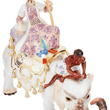 Figur Perser auf Elefant, H 28 cm | Meissen Exklusiv-Kollektion