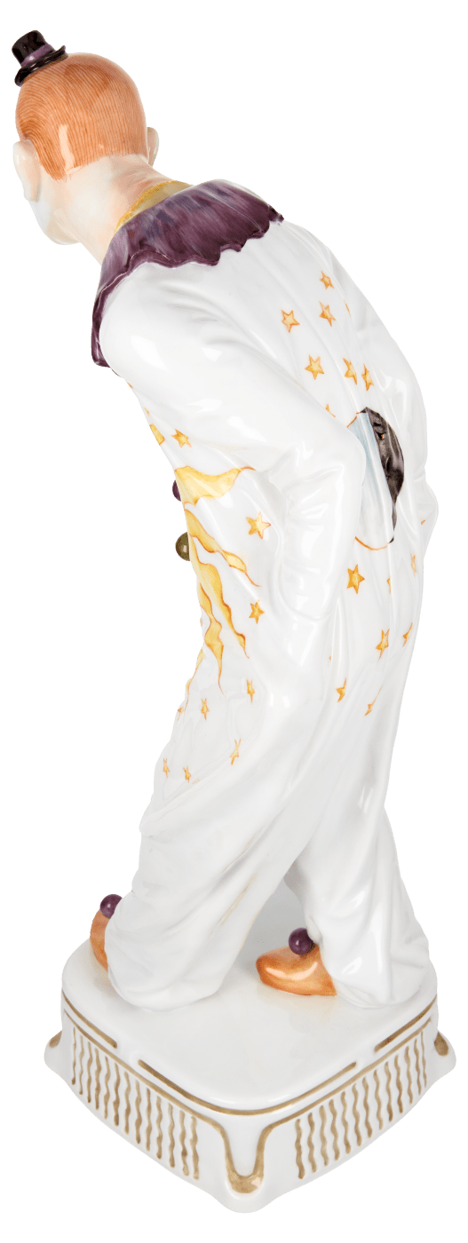 Figur Pierrot, bunt staffiert, H 34 cm | Meissen Figuren Individuell 900100 - 73568 - Meissen Weimar