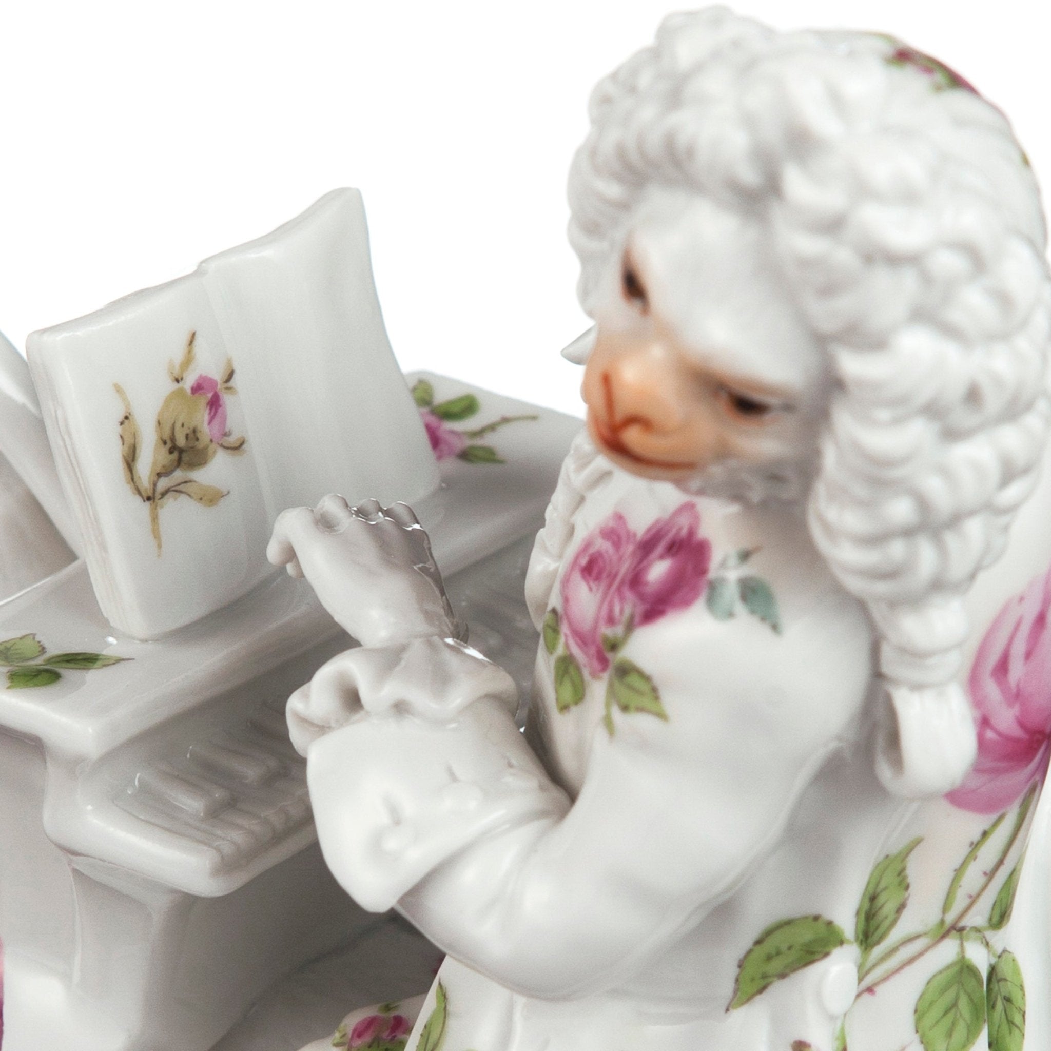 Figur, Purpur Rose, H 13 cm | Meissen Figuren - Edition Affenkapelle 91c120 - 60020 - Meissen Weimar