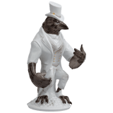 Figur Rabe Mr. Time, bunt und gold staffiert, H 20 cm | Meissen Figuren-Edition Ladies & Gentlemen