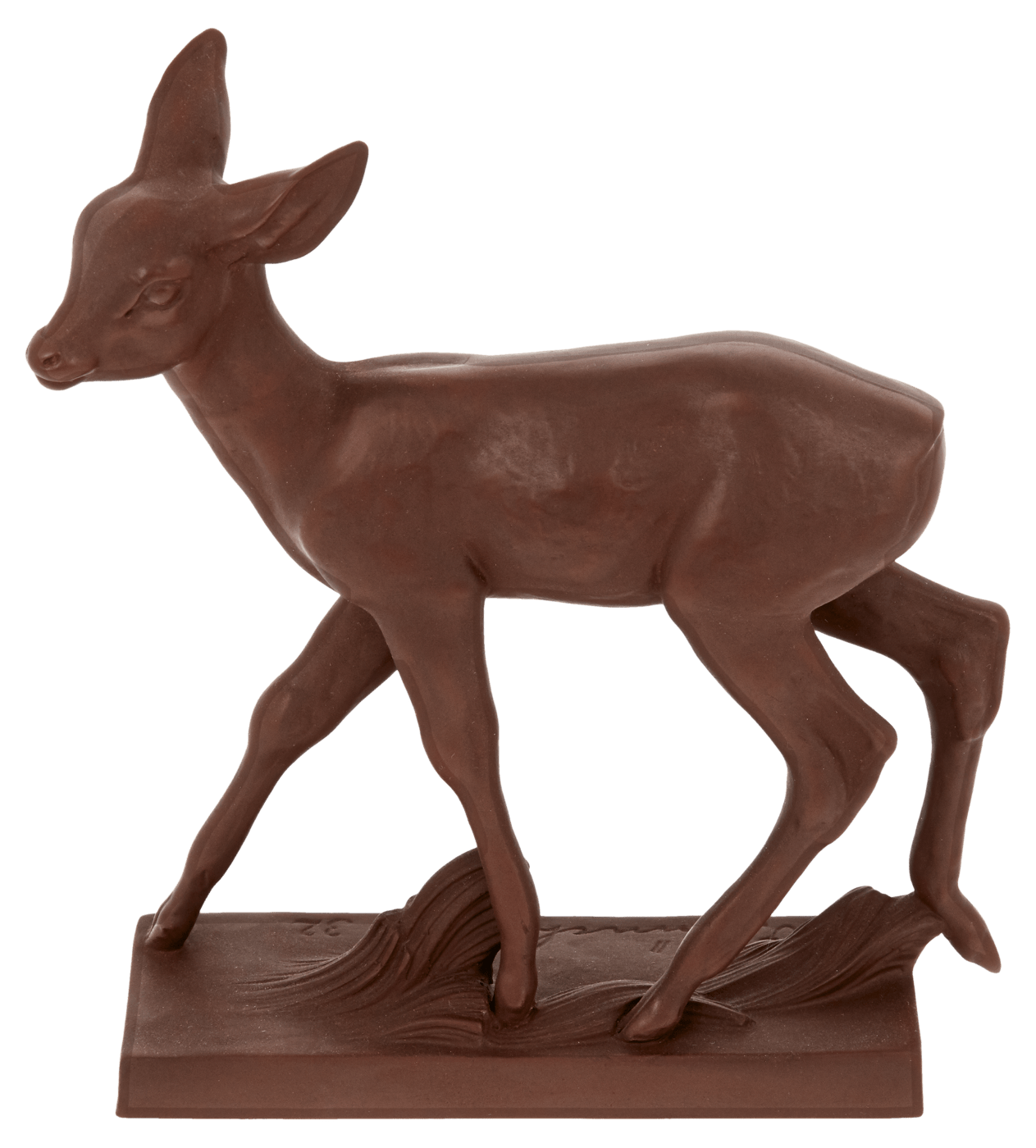 Figur Reh Meissen Böttgersteinzeug H 12,5 cm | Meissen Böttgersteinzeug 000002 - 86170 - Meissen Weimar