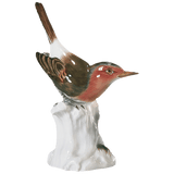 Figur Rotkehlchen, Bunt staffiert, H 12 cm | Meissen Figuren Individuell