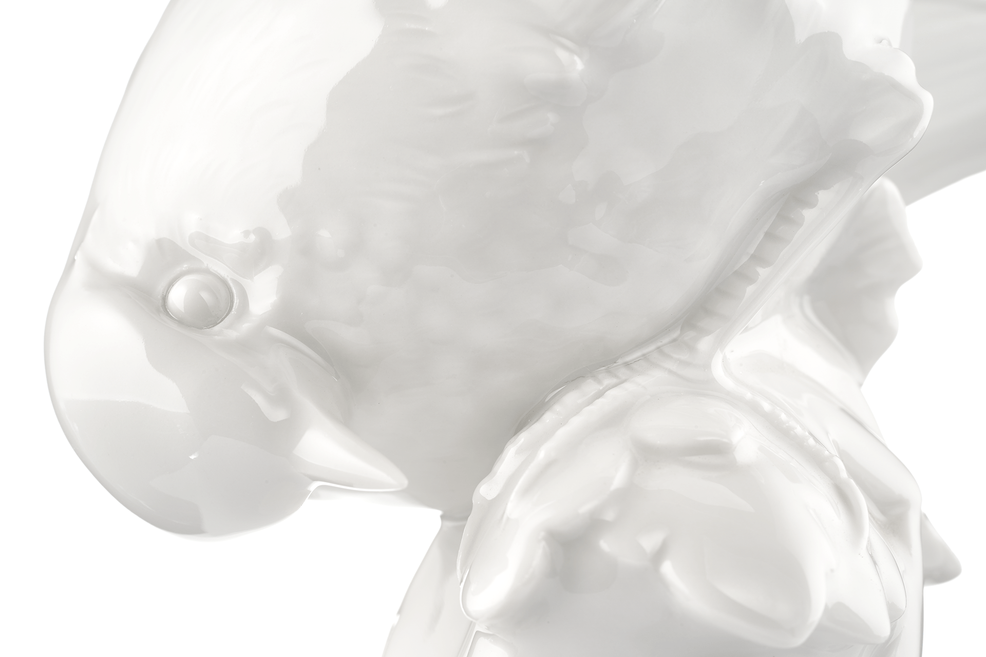 Figur Rotkehlchen Weiß H 17,5 cm | Meissen Figuren Individuell 000001 - 77329 - Meissen Weimar