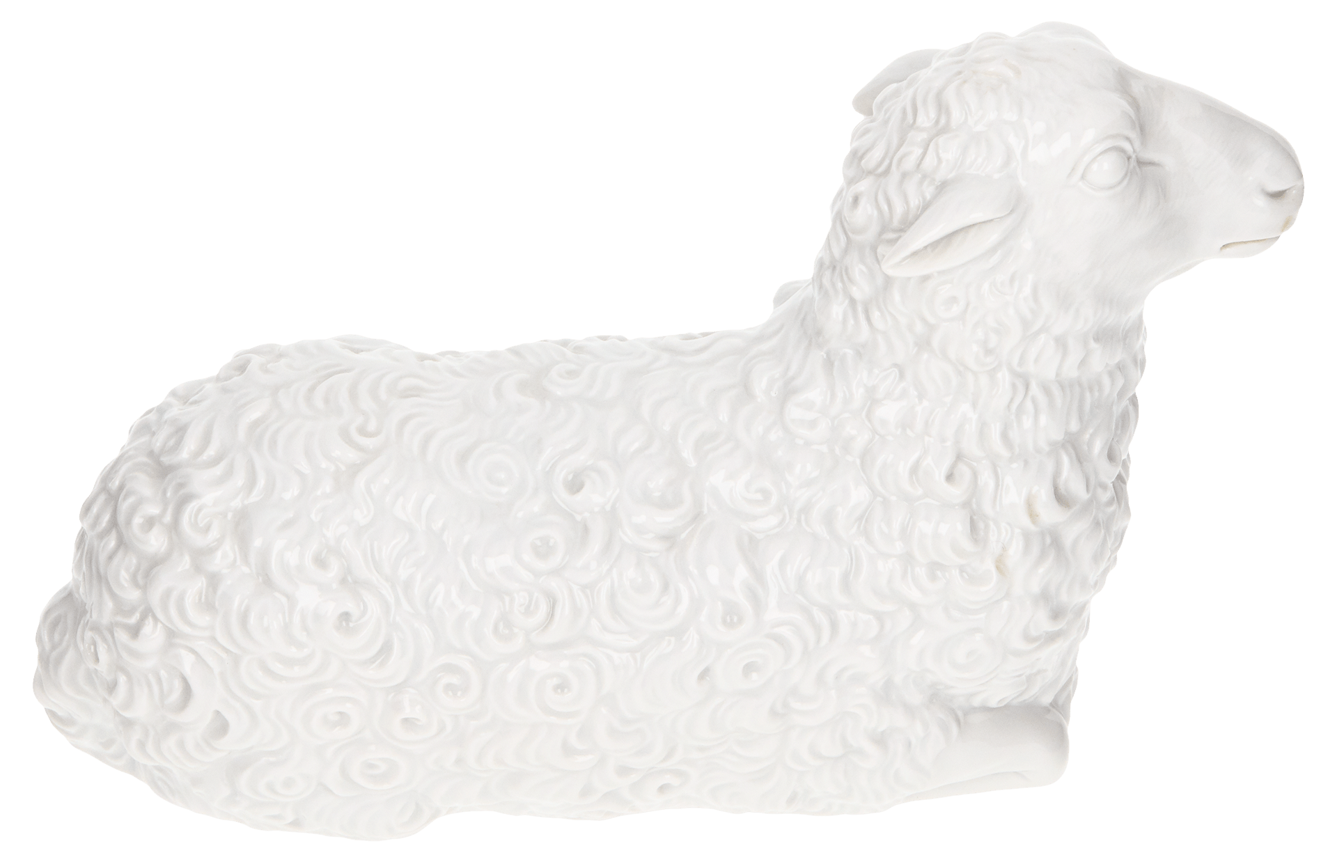 Figur Schaf Weiß Höhe 9,5 cm | Meissen Kollektion Markenzeichen 000001 - 78509 - Meissen Weimar