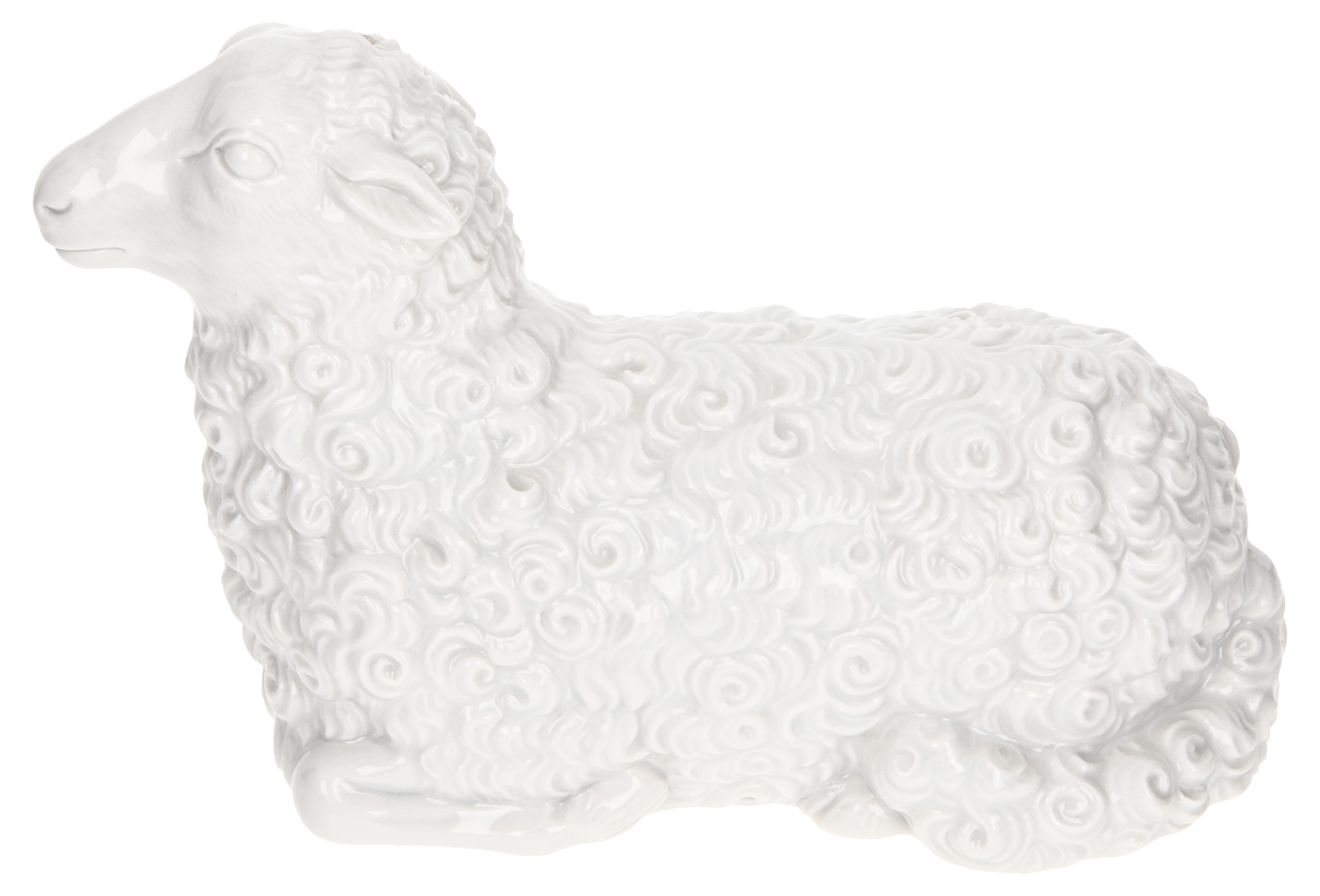 Figur Schaf Weiß Höhe 9,5 cm | Meissen Kollektion Markenzeichen 000001 - 78509 - Meissen Weimar