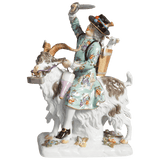Figur Schneider auf Ziegenbock, Exklusiv, H 21,5 cm | Meissen Exklusiv-Kollektion