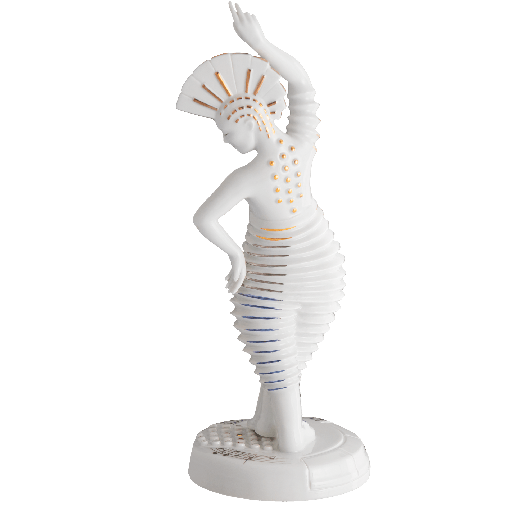 Figur Sia Monica, H 28 cm | Meissen Figuren - Edition Orchester Kuriosum 90a498 - 78057 - Meissen Weimar