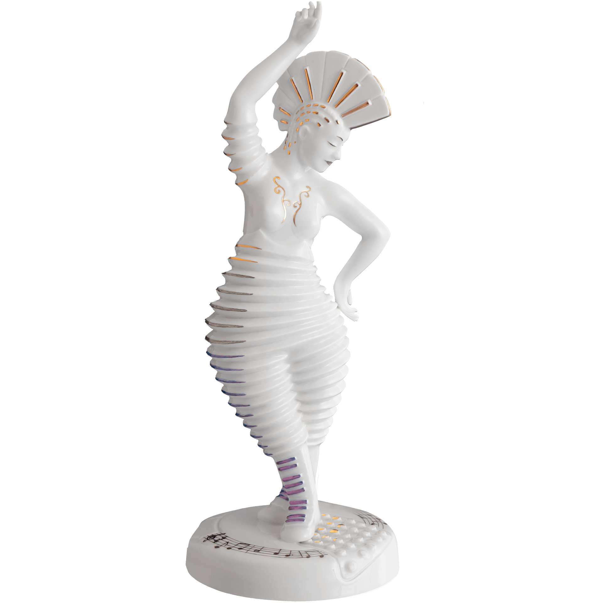 Figur Sia Monica, H 28 cm | Meissen Figuren - Edition Orchester Kuriosum 90a498 - 78057 - Meissen Weimar
