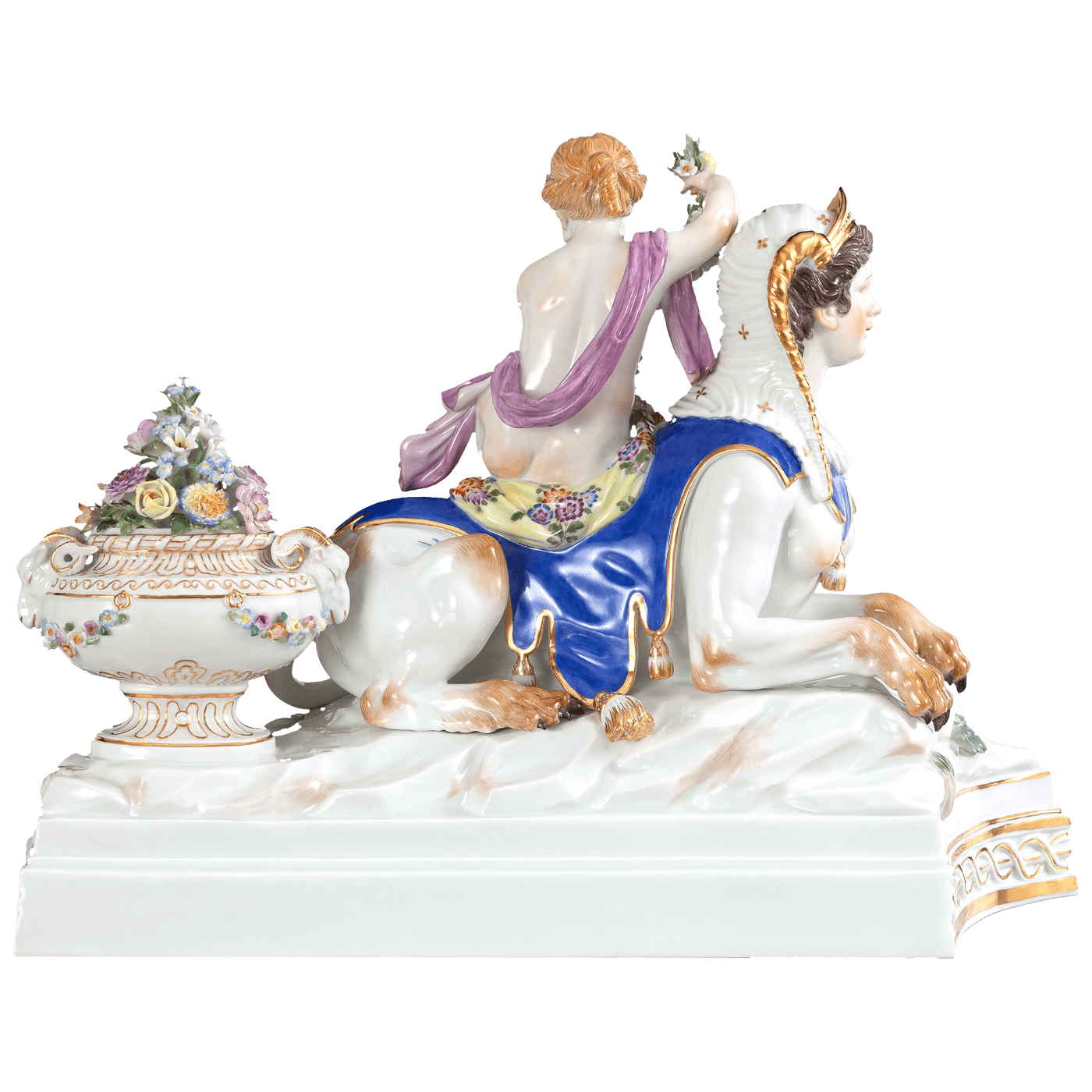 Figur Sphinx mit Kind, H 22,5 cm | Meissen Exklusiv - Kollektion 900380 - 73539 - Meissen Weimar