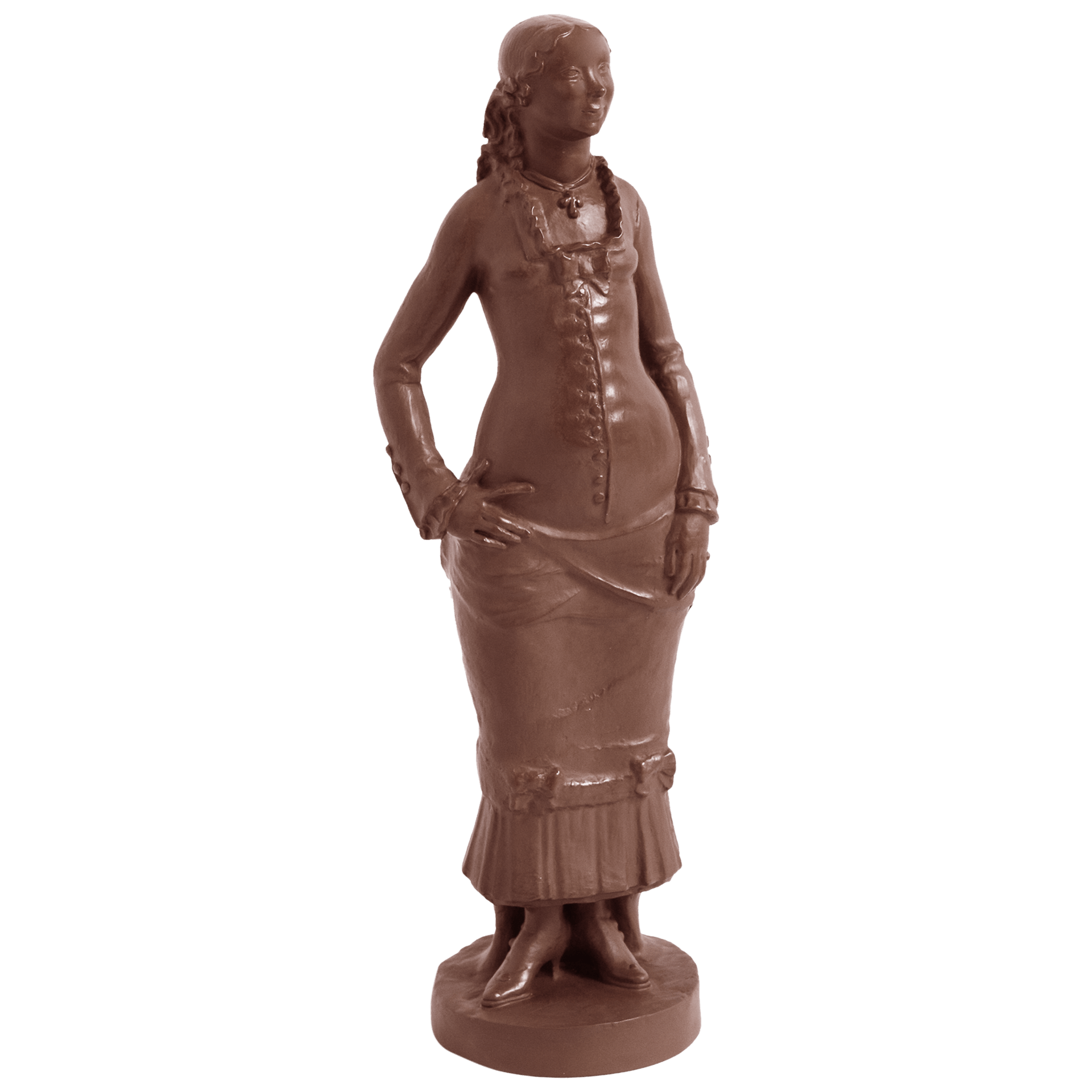 Figur Stehendes Mädchen, Böttgersteinzeug, H 35 cm | Meissen Limitierte Meisterwerke 949984 - 85039 - Meissen Weimar