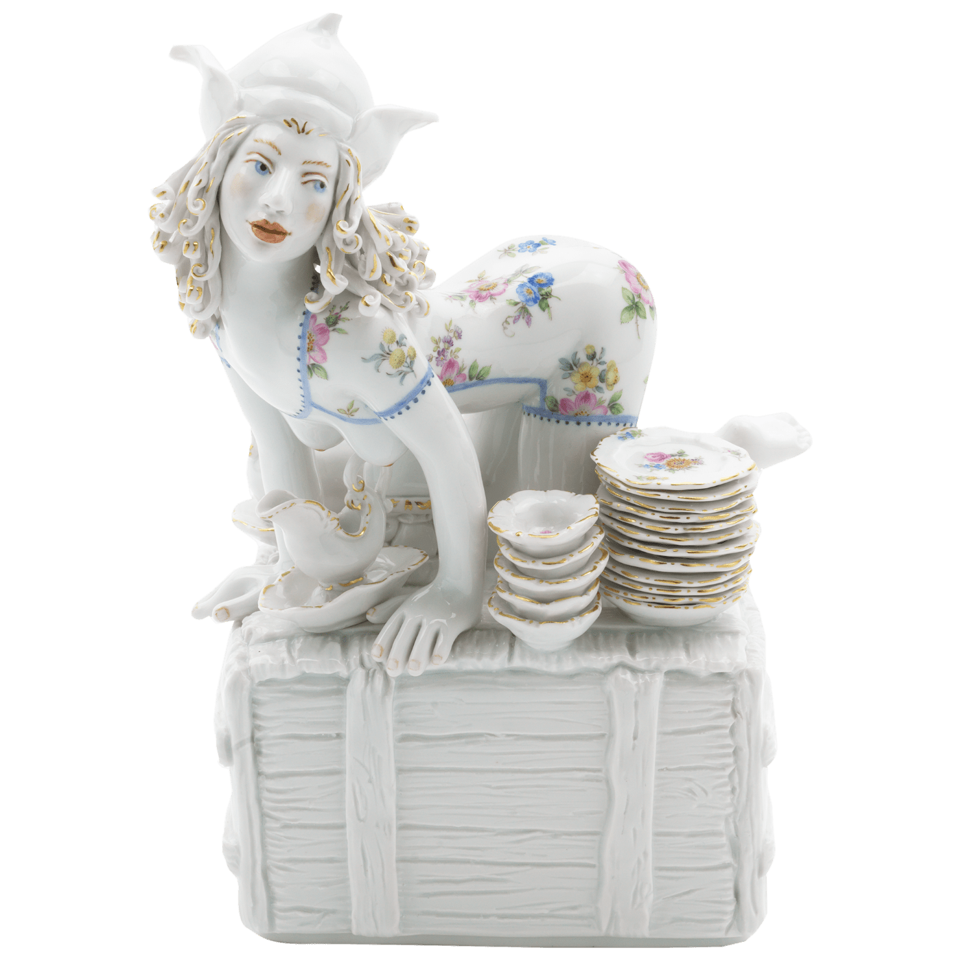 Figur Stow Away, Porzellan, H 22 cm | Meissen Figuren Individuell 65c028 - 73723 - Meissen Weimar