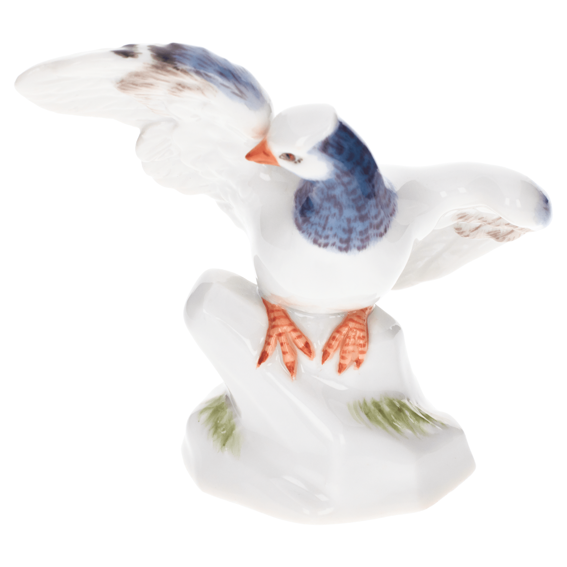 Figur Taube, Bunt staffiert, H 5 cm | Meissen Allegorische Figuren 900100-77266 - Meissen Weimar