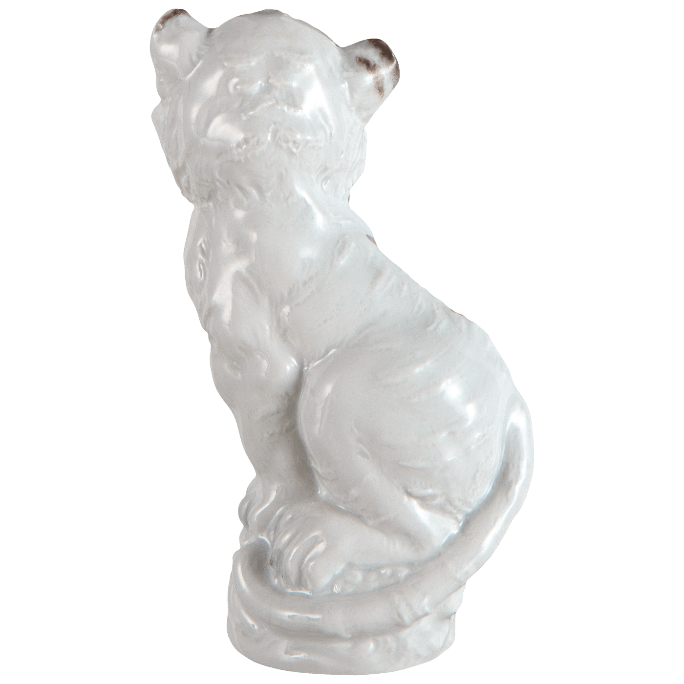 Figur Tiger Weißes Fell, H 12 cm | Meissen Figuren chinesisches Jahrestier 90a411 - 83629 - Meissen Weimar