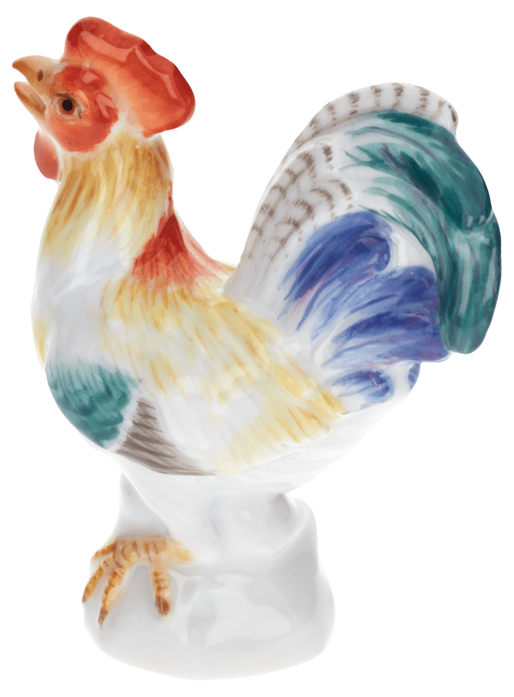 Figur Vogel, Bunt staffiert, H 4,5 cm | Meissen Einzelplastik 900100 - 77020 - Meissen Weimar