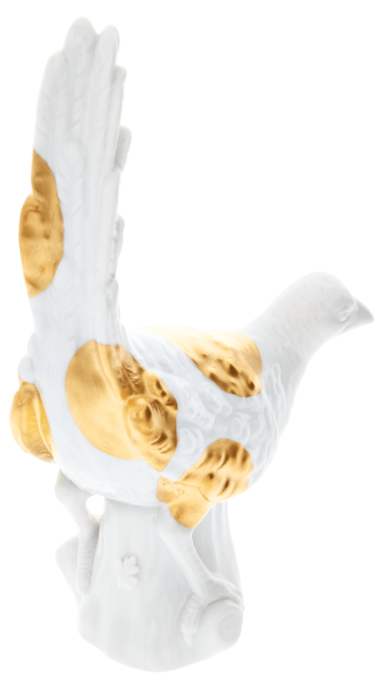 Figur Vogel Fasan Goldpunkte H 17 cm | Meissen Atelier - Edition 65o009 - 77230 - Meissen Weimar
