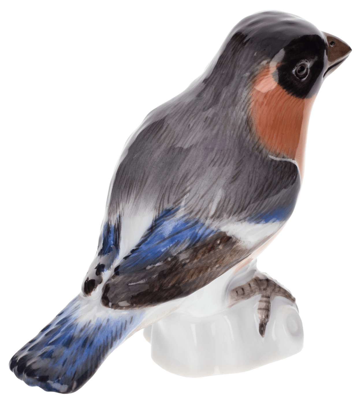 Figur Vogel Gimpel, Bunt staffiert, H 5,5 cm | Meissen Figuren Individuell 900100 - 77168 - Meissen Weimar