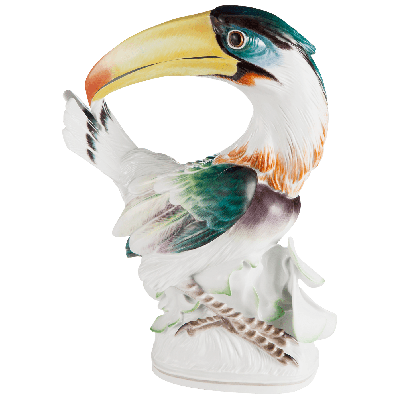 Figur Vogel Tukan handbemalt, H 32 cm | Meissen Limitierte Meisterwerke 900184 - 77417 - Meissen Weimar
