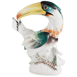 Figur Vogel Tukan handbemalt, H 32 cm | Meissen Limitierte Meisterwerke