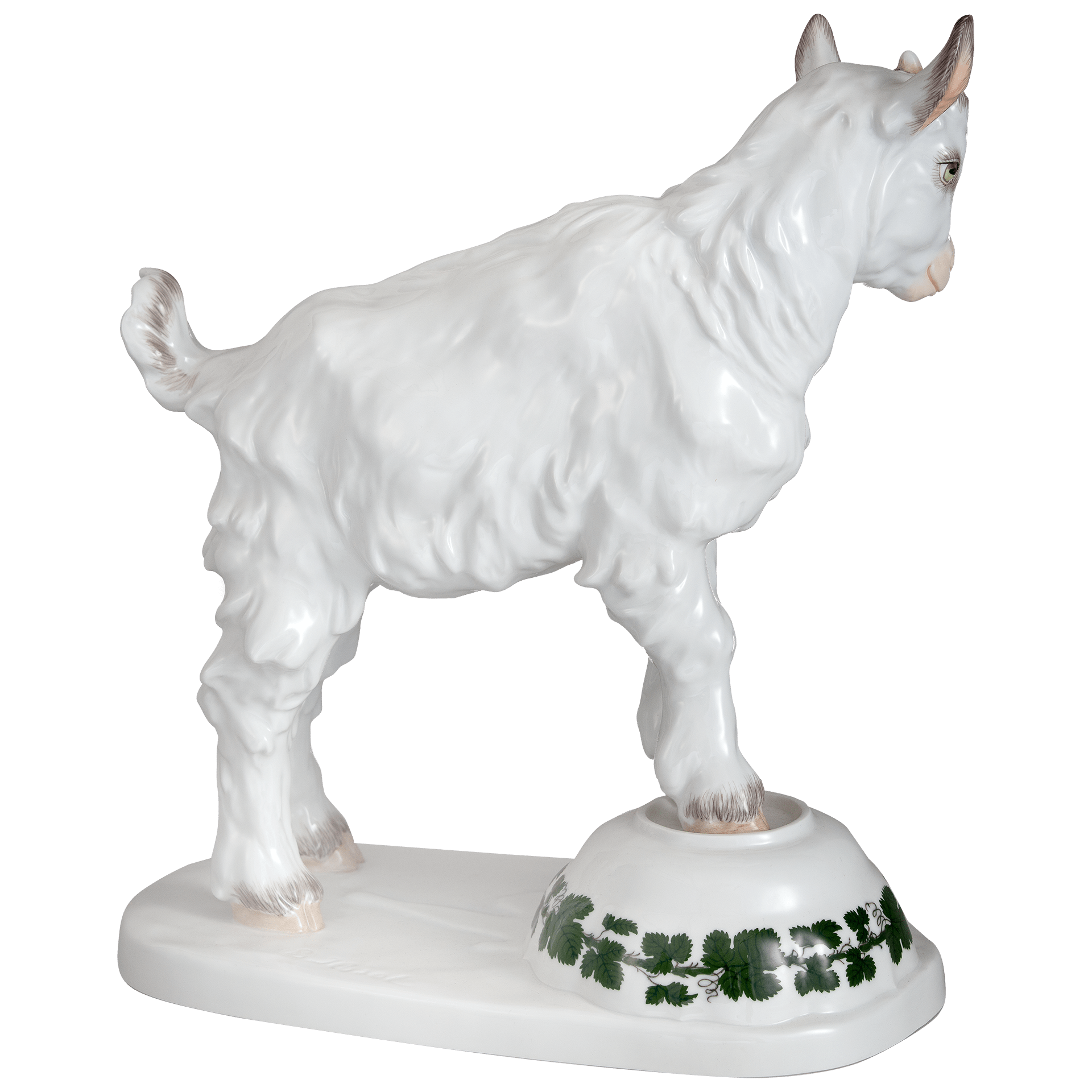Figur Ziegenbock, bunt staffiert, H 30 cm | Meissen Figuren Individuell 90a166 - 78806 - Meissen Weimar
