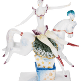 Figur Zirkus Reiterin, Bunt und gold staffiert, H 29 cm | Meissen Figuren-Edition Spassvogel