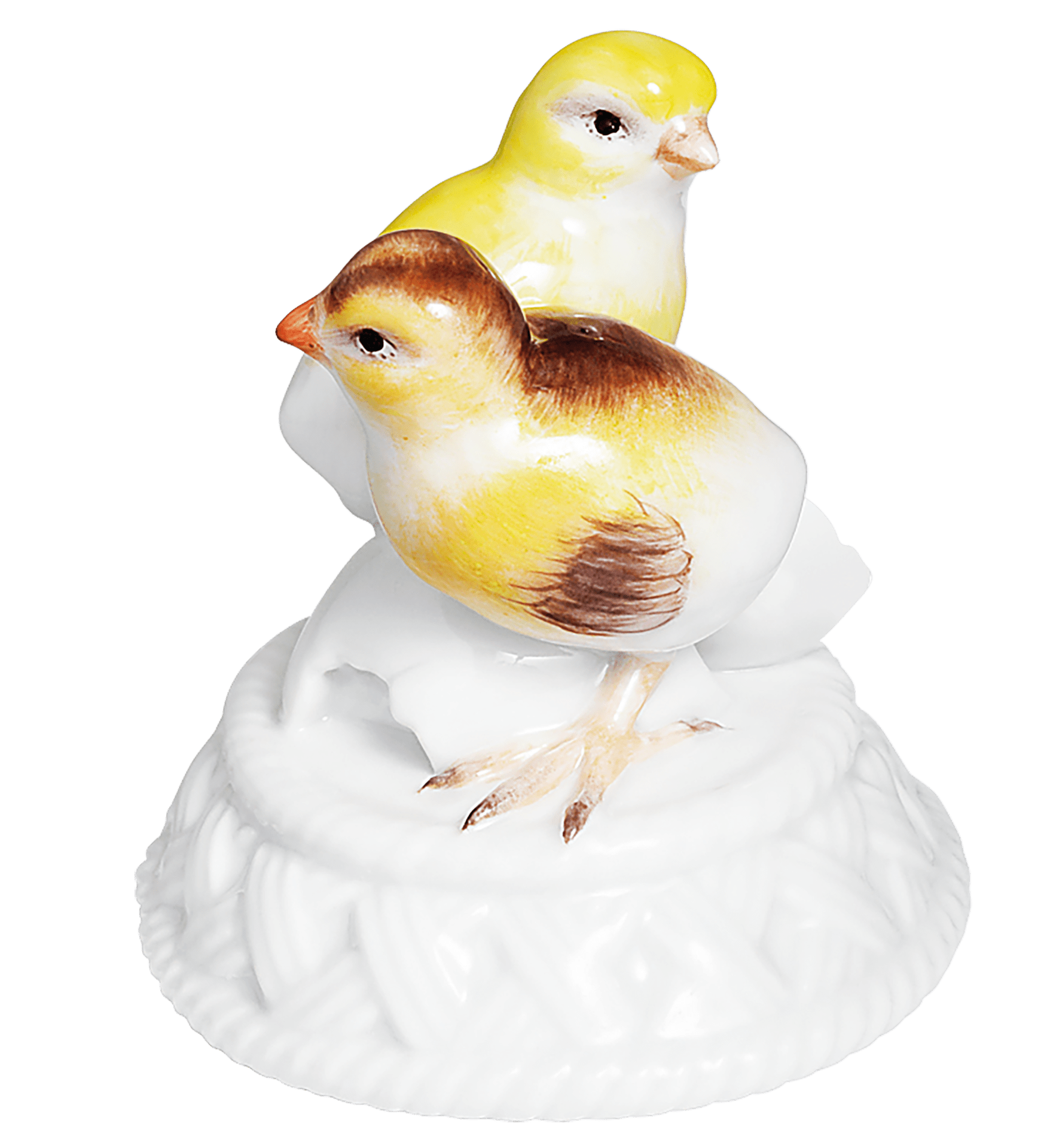 Figur Zwei Küken, H 4,8 cm | Meissen Figuren - Edition Tierkinder 900600 - 77432 - Meissen Weimar