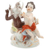 Figurengruppe Asien und Afrika, handbemalt, H 13,5 cm | Meissen Limitierte Meisterwerke