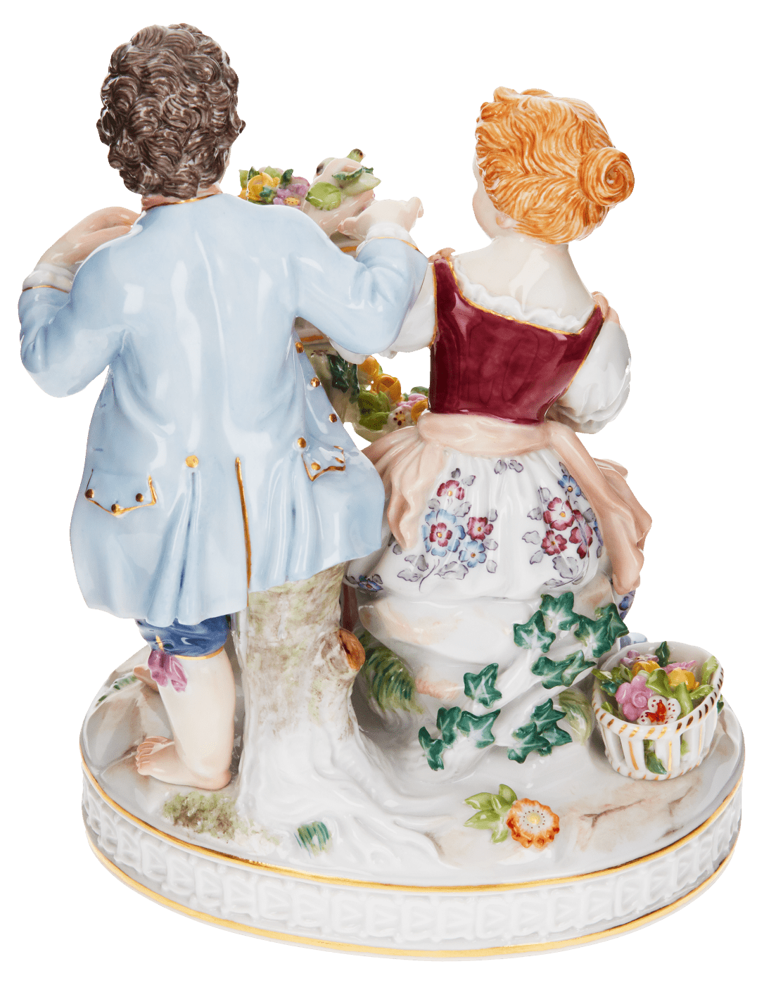 Figurengruppe, bunt staffiert, H 16,5 cm | Meissen Figuren Individuell 900300 - 61264 - Meissen Weimar