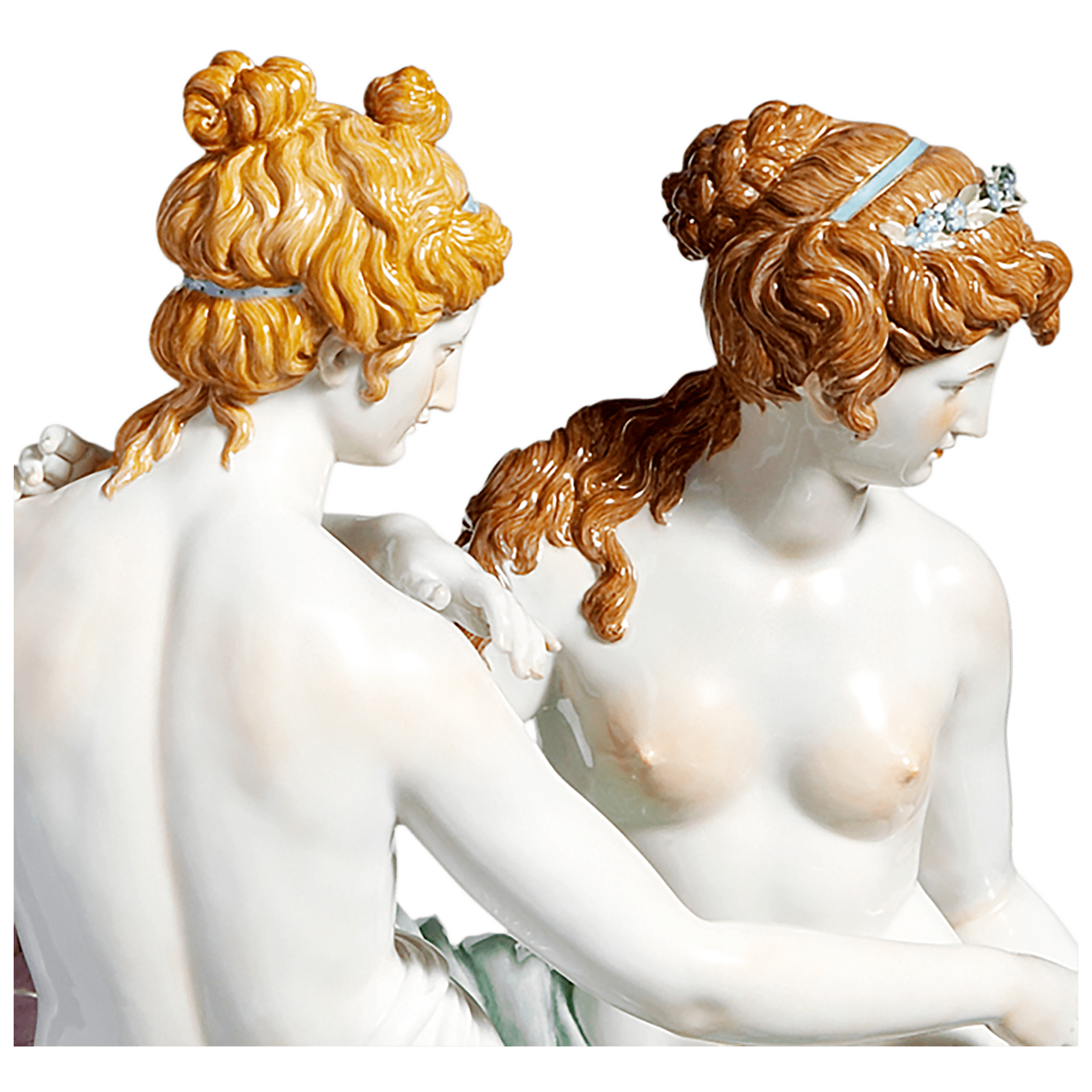 Figurengruppe Die Drei Grazien, Handbemalt, H 41 cm | Meissen Exklusiv - Kollektion 900380 - 73465 - Meissen Weimar