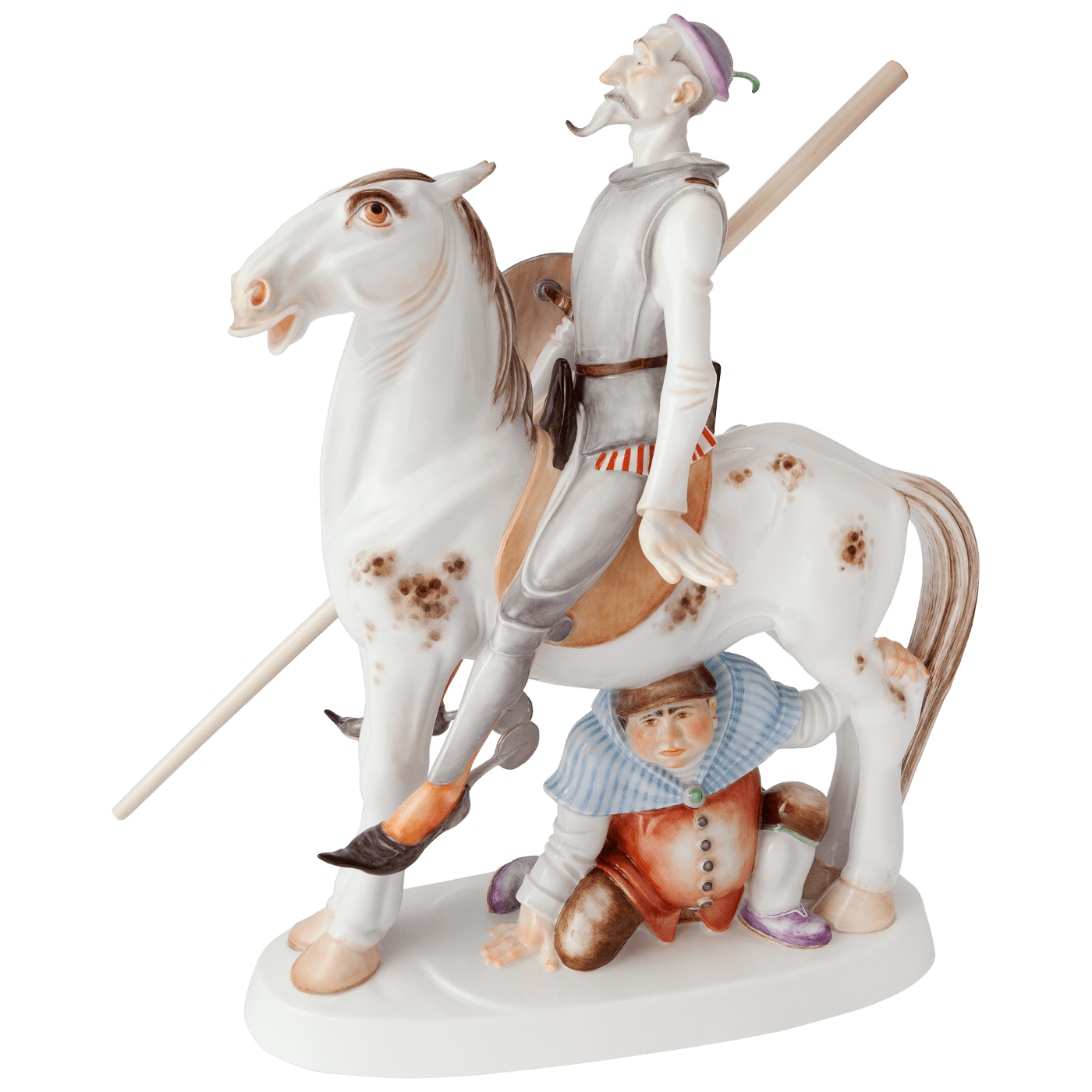 Figurengruppe Don Quichotte und Sancho Pansa, H 38 cm | Meissen Limitierte Meisterwerke 901384 - 73m07 - Meissen Weimar